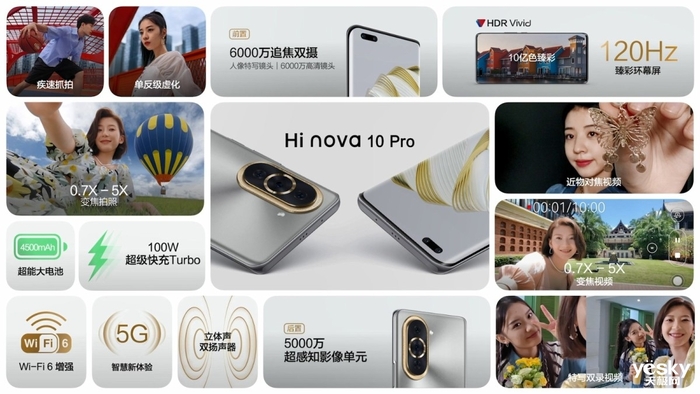 2899元起自拍影像旗舰 Hi nova 10系列发布
